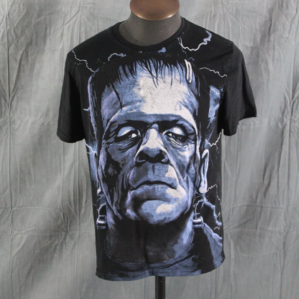 Tourist T-shirt - Unviersal Studios Frankenstein Big Graphic - Men's Medium